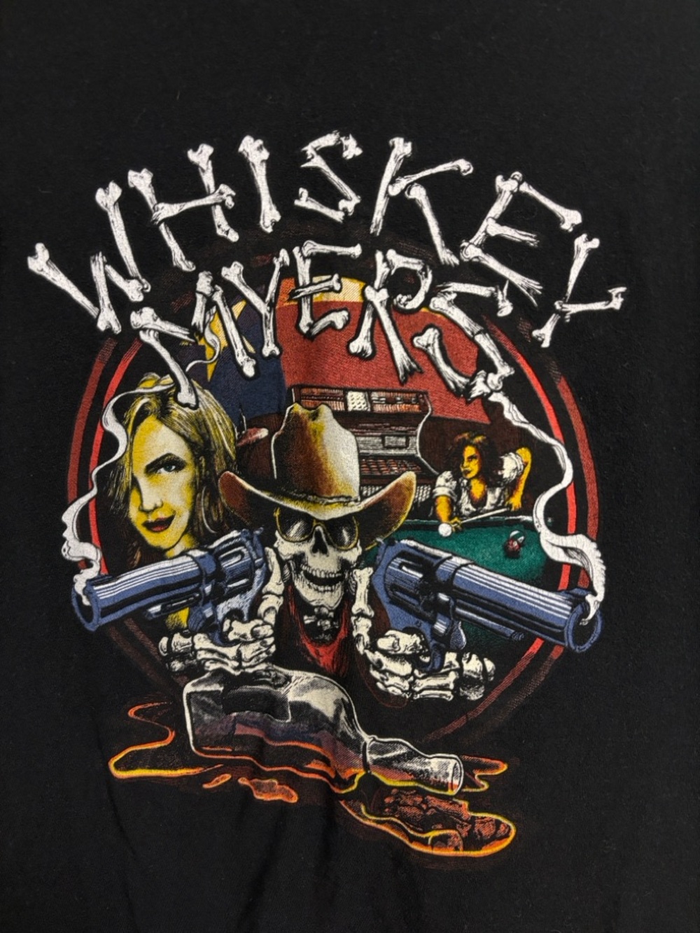 Whiskey Meyers Men's Black Graphic Short-Sleeve Tee